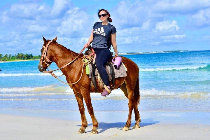 Strandsolnedgång på ridning i Punta Cana (Privat alternativ)