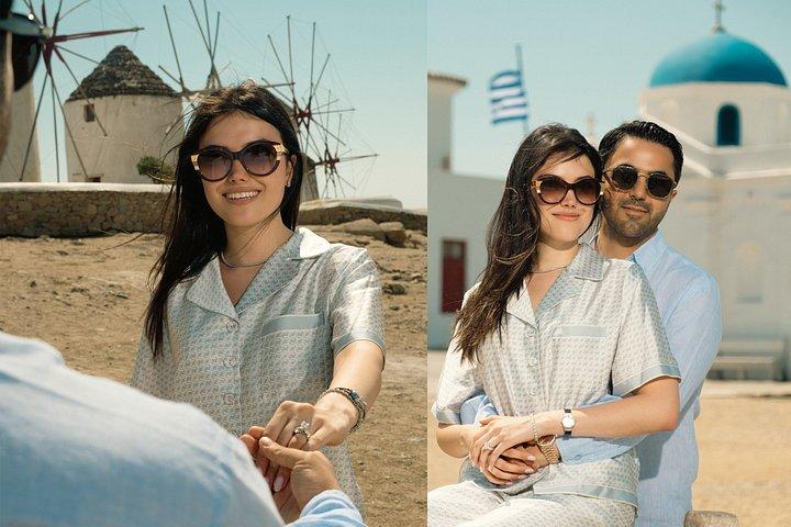 Photo shooting session in Mykonos town