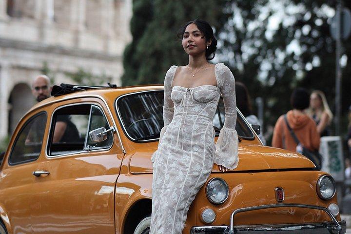 プライベートラグジュアリーヴィンテージフィアット500ツアー＆プロフェッショナルフォトシュート