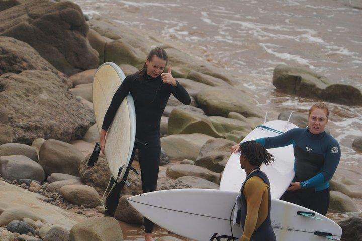 2 horas de aula de surf privado em Essaouira