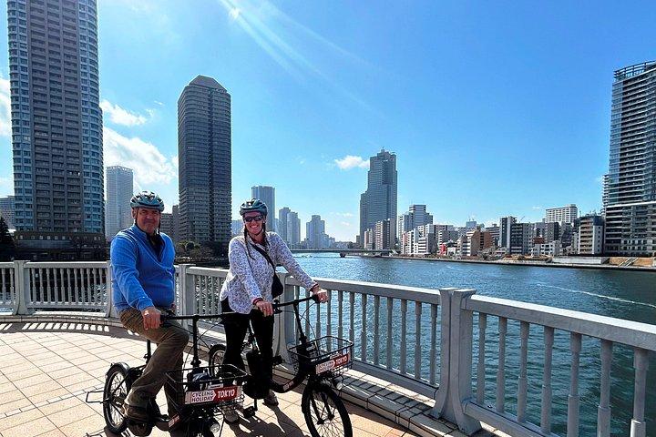 東京ハイライト＆ローカルライフEバイクツアー 少人数制3時間