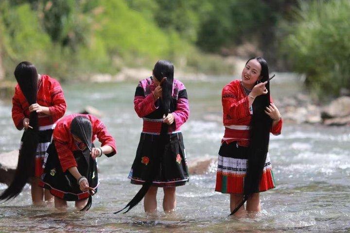 Longji Risterrasser Grupptur Long Hair Village Guilin Pickup