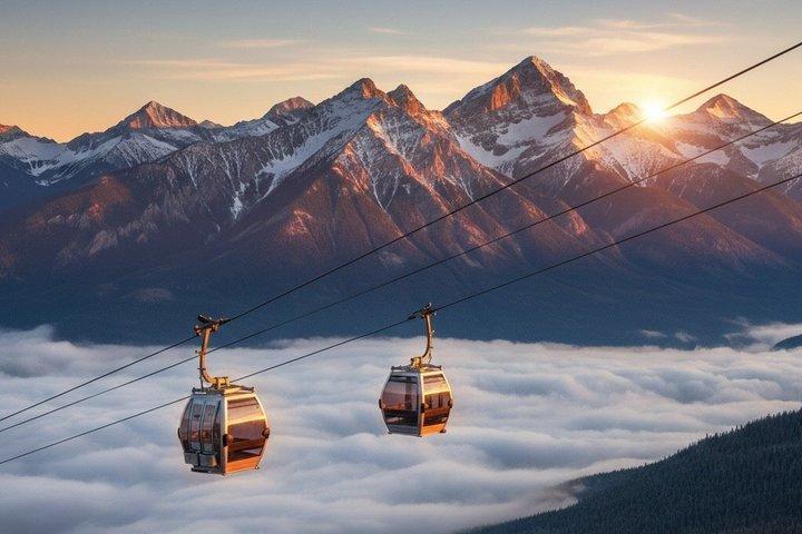 Excursion d'une journée à Banff en télécabine/sources chaudes et lacs Banff au départ de Calgary