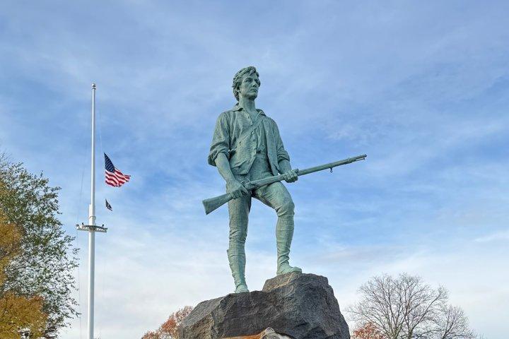 Tour privato in auto di 3 ore a Lexington e Concord da Boston