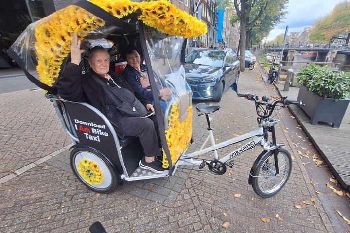 Visite privée en pousse-pousse d'Amsterdam de 2 heures