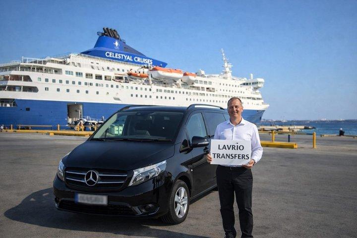 Lavrio Port till Atens internationella flygplats Privat transfer