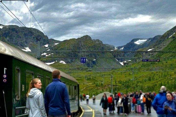 プライベートベルゲン旅行:ソグネフィヨルドクルーズ、ステガスタイン、フラムスバナ