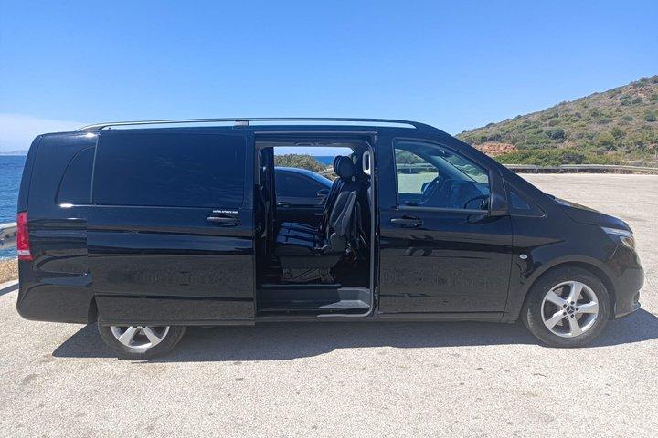 Traslado privado desde el puerto de Lavrio al centro de Atenas