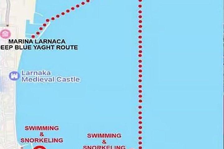 Larnaca Private Cruise on the Deep Blue Yacht
