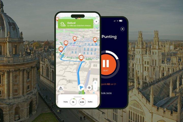 Visita guiada a pé por Oxford com duração de 2 horas e 26 comentários em áudio.