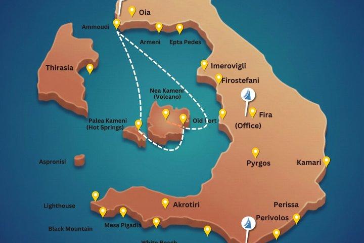 Caldera Private Cruise & Vulkanwanderung