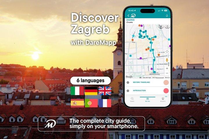 TOP Zagreb: Visita guiada privada com seu celular