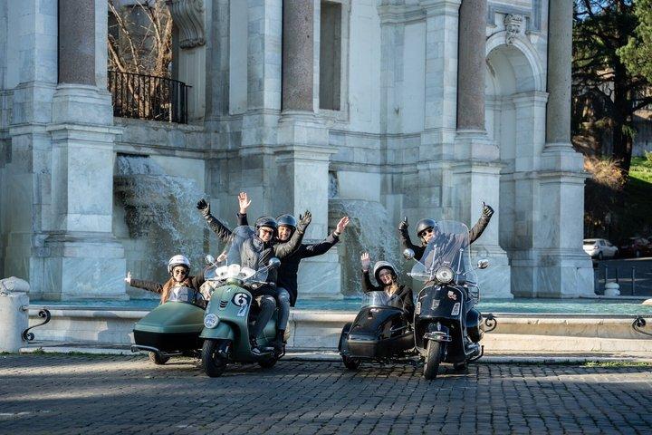 90 Minutes Panoramic Vespa Sidecar Tour of Rome