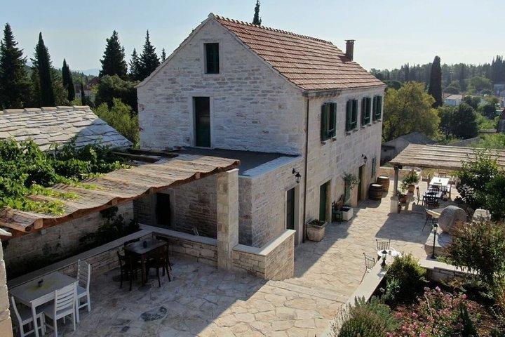 Korcula Vintur Provning av lokala sorter med traditionella bitar
