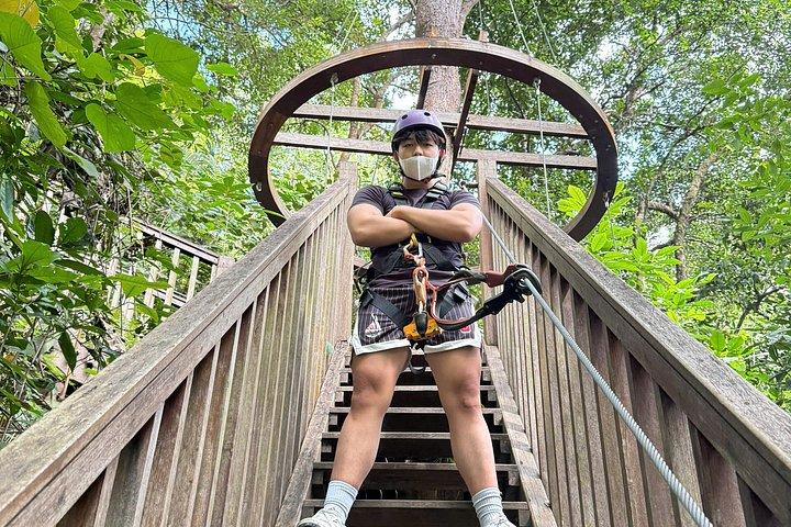 コングフォレストニャチャンジップラインATVとラフティング