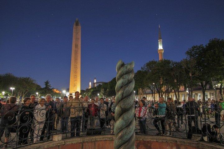 Istanbul Kvällsvandring: Blå moskén, Hagia Sofia