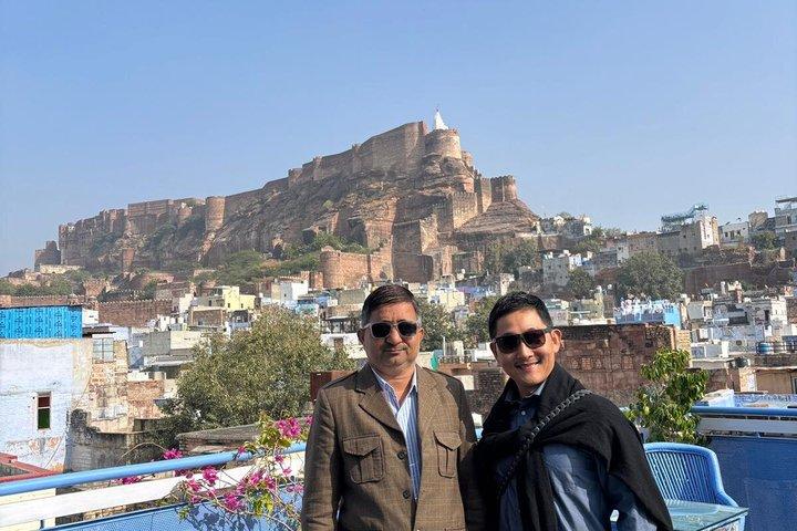 Jodhpur Mehrangarh Fort Blue Stadsrundtur med Guide Pick and Drop
