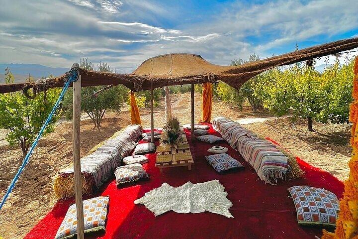 From marrakech :Enjoy Agafay desert pool with Lunch & camel ride