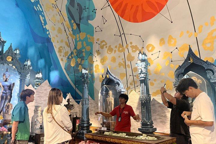 バンコク日帰り旅行：エラワン博物館、古代都市＆海辺の夕日