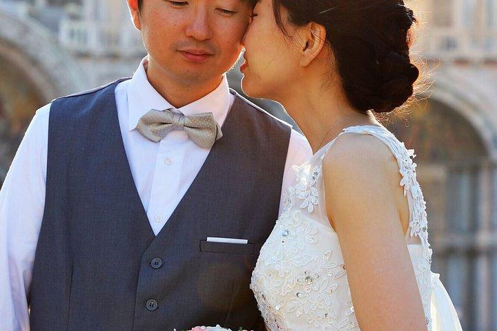 Foto de casal em Veneza