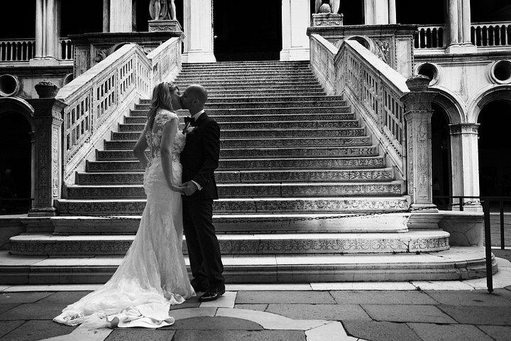 Foto de casal em Veneza