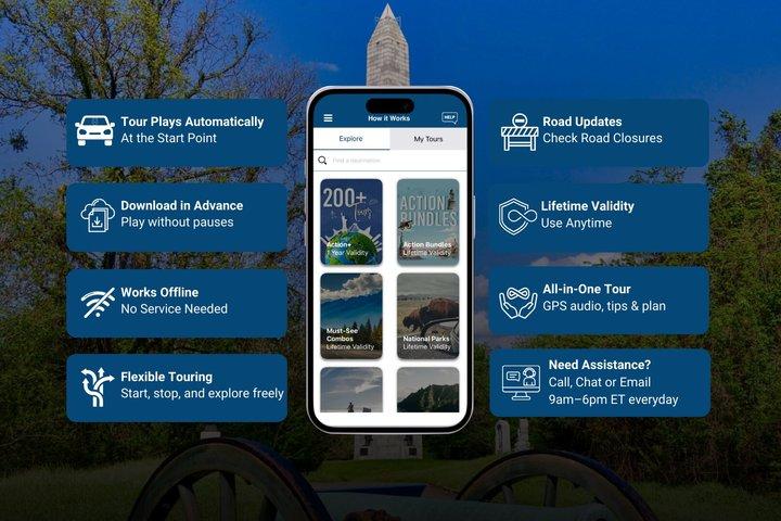 Visite audio de conduite autonome du champ de bataille de Vicksburg