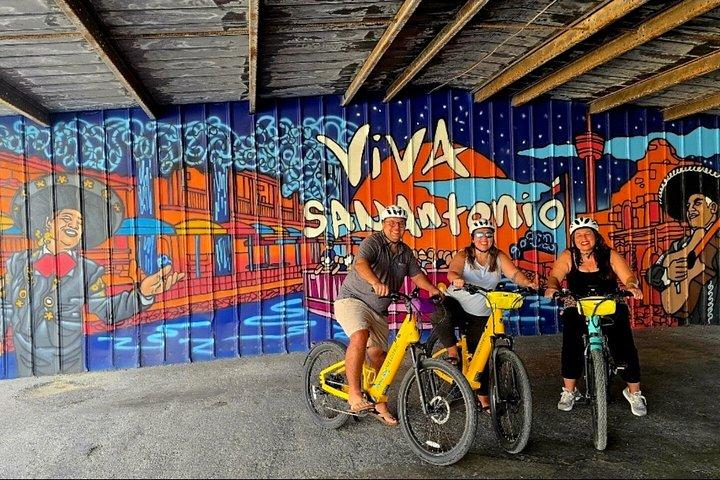 San Antonio Foodie Tour with Puffy Tacos and Murals by E Bike