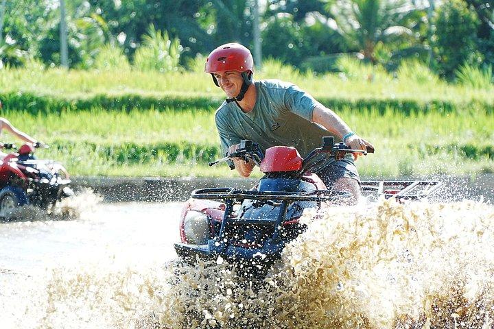 バリATVクワッドバイク—滝、トンネル、ゴリラ像アドベンチャー