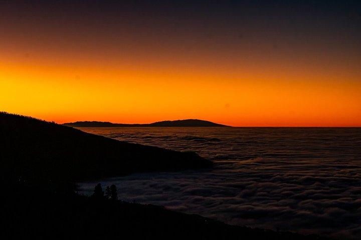 Vulkanisk solnedgang på Teide med picnic og stjernekiggeri