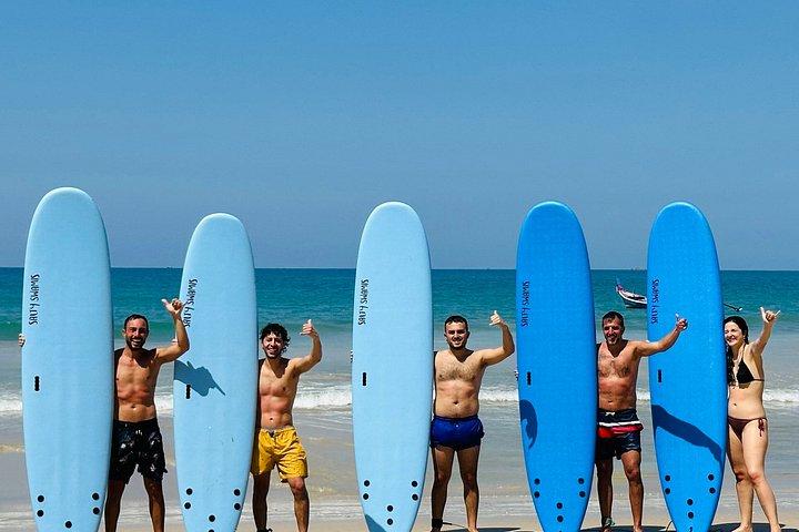 Group Surfing Lessons with Local Instructors