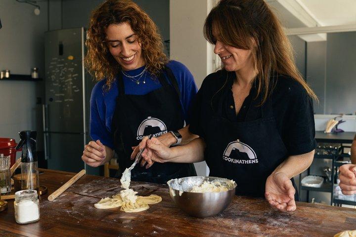 アテネギリシャメゼ料理教室：7つの料理＆アクロポリスビュー