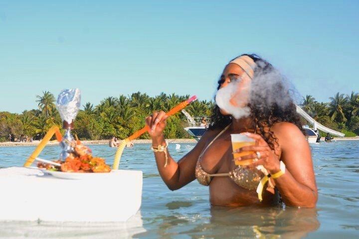 Punta cana Hip Hop Party Båt Live DJ obegränsat med drinkar och sandbar