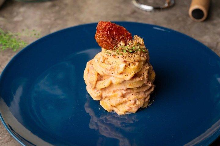 パレルモで料理教室-生パスタとティラミス