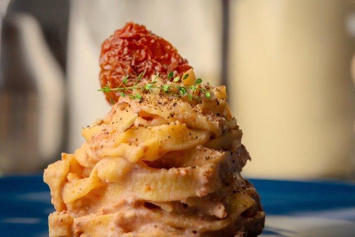 パレルモで料理教室-生パスタとティラミス
