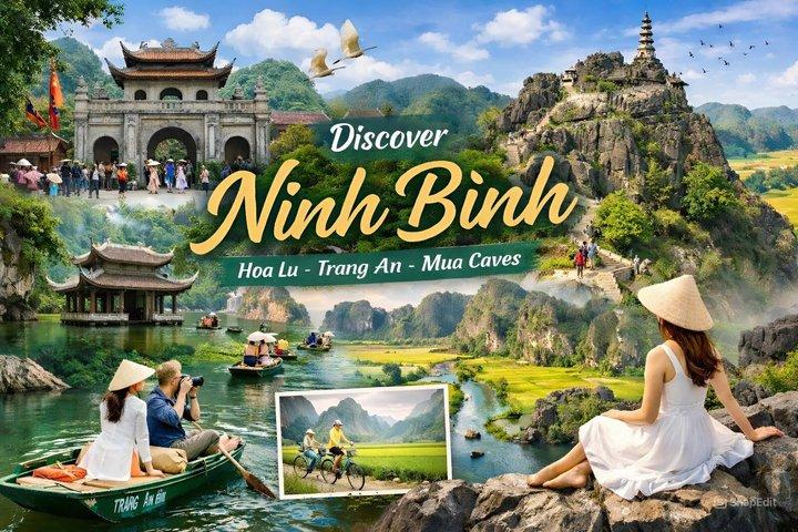 Activiteiten in de omgeving van Ninh Binh Hoa Lu, Trang An or Tam Coc