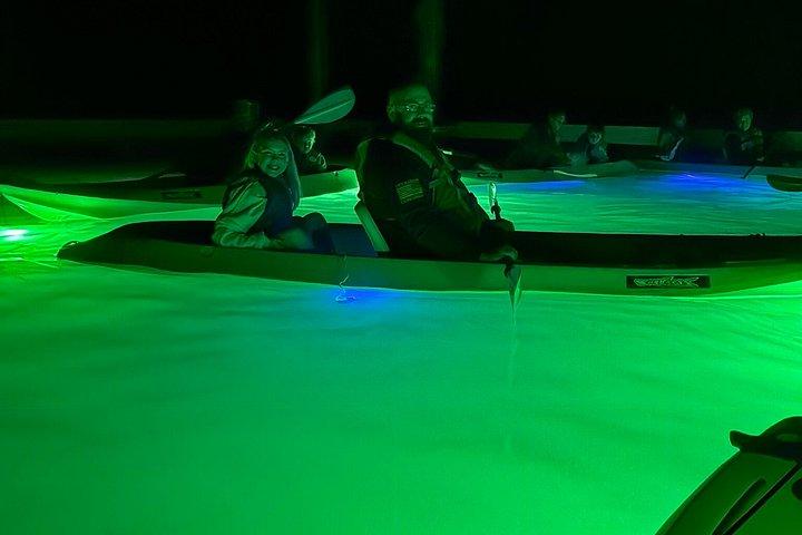 シャーキーズグラスボトムカヤックナイトツアー（魚の餌付け付き）