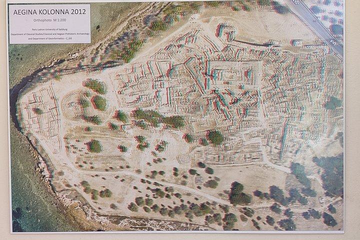 アイギナ考古学博物館コロナ遺跡と市内中心部