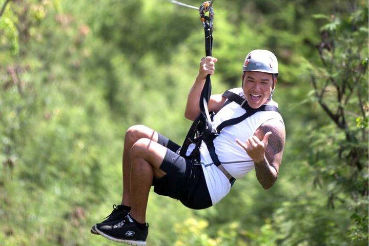 Oahu : 6 Zipline Adventure (Opcional Waikiki Shuttle para tour de las 10am)