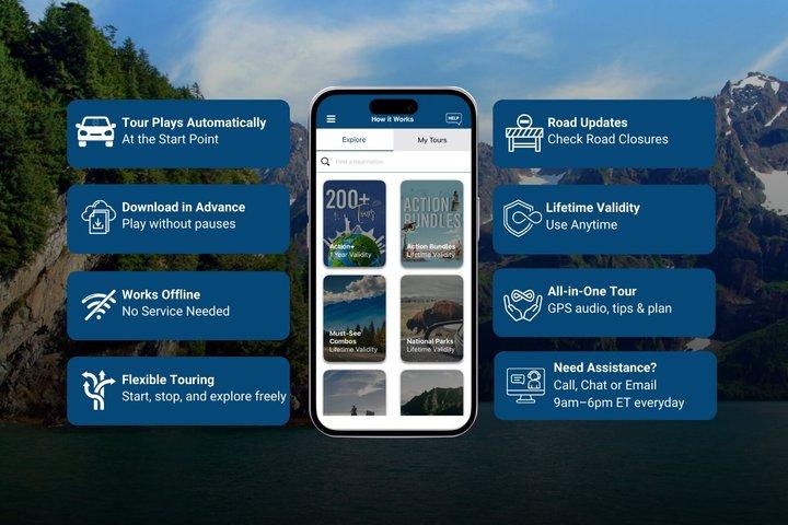 アラスカロードトリップ：アンカレッジ、スワード、ホーマー＆デナリオーディオツアー