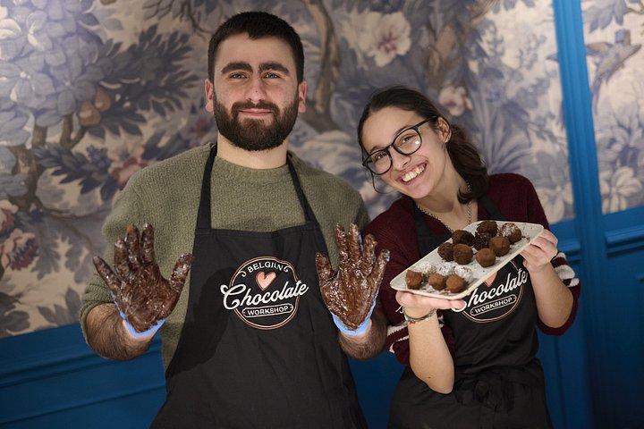 1.5時間トリュフとホットチョコレート作りワークショップ（ヘント）