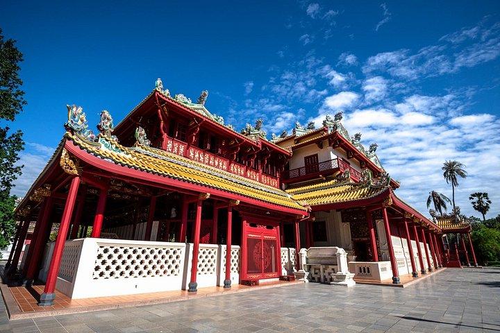 バンコクからアユタヤへプライベート日帰り旅行バーンパーインエンシェント寺院