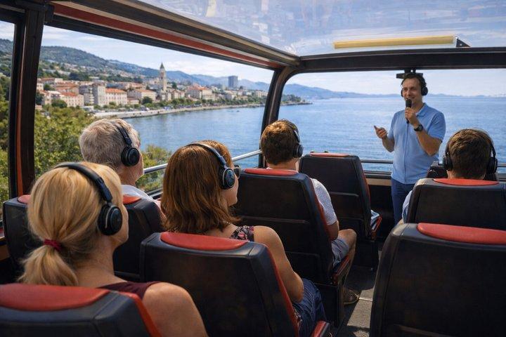 Split Panoramic Sightseeing Bus Tour with Audio Guide