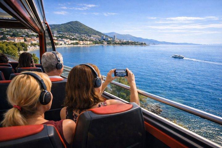 Split Panoramic Sightseeing Bus Tour with Audio Guide
