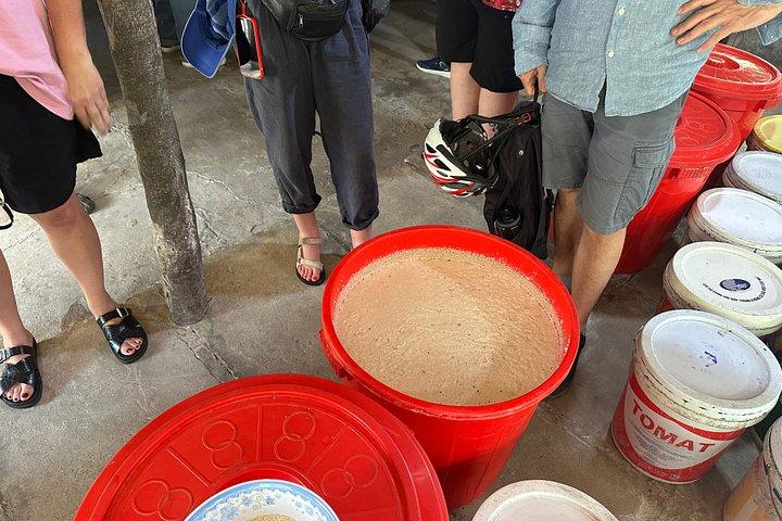 ホイアンバイクサイクリング-フィッシングネット-米ワイン-麺-wカービング-ランチ