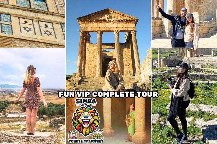 Leuke VIP-dagtour : Dougga, Bulla Regia & Testour (Alles ophalen)
