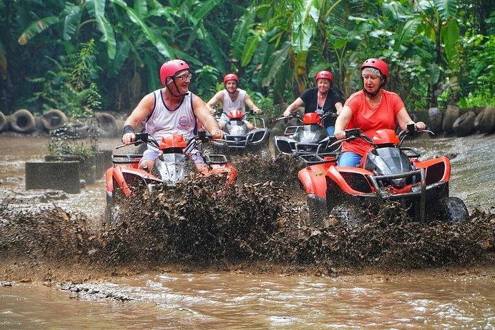 バリATVクワッドバイクアドベンチャーと聖なる滝の恵み