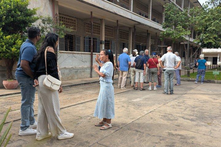 Phnom Penh : Halve dag stads- & Mekong eilandtour