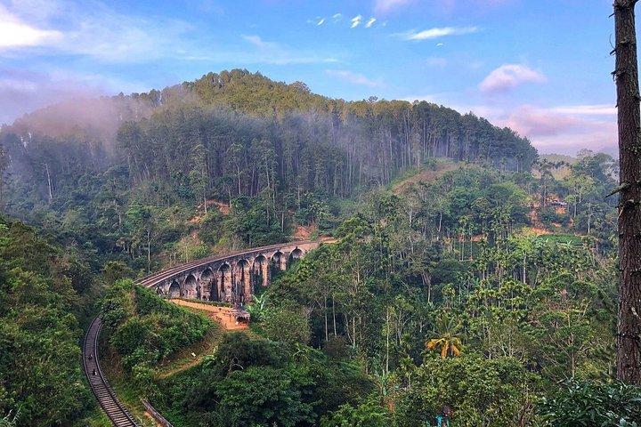 Ella Day Tour Sri Lanka Nine Arch ,Train Ride & Pequeno Pico de Adam