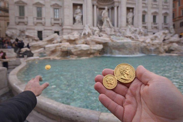 Trevi Fountain Coin Ritual Basin Access Ticket & Imperial Coins