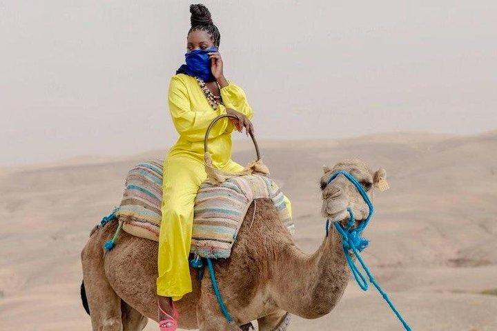 Agafay Desert Sunset Camel Ride and Dinner from Marrakech
